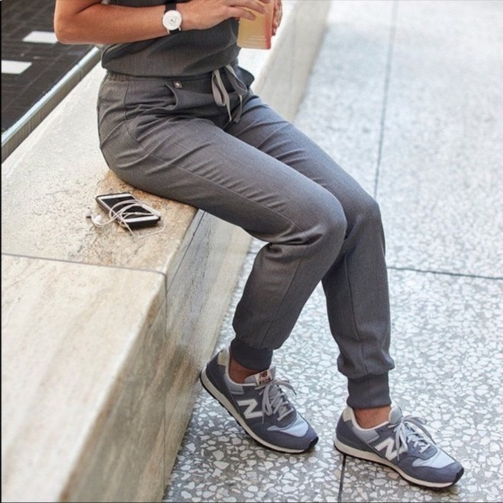 Figs Gray Scrubs Set (Top and Bottom)